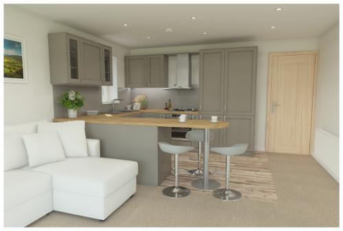 Station View Apartment Kitchen/Living